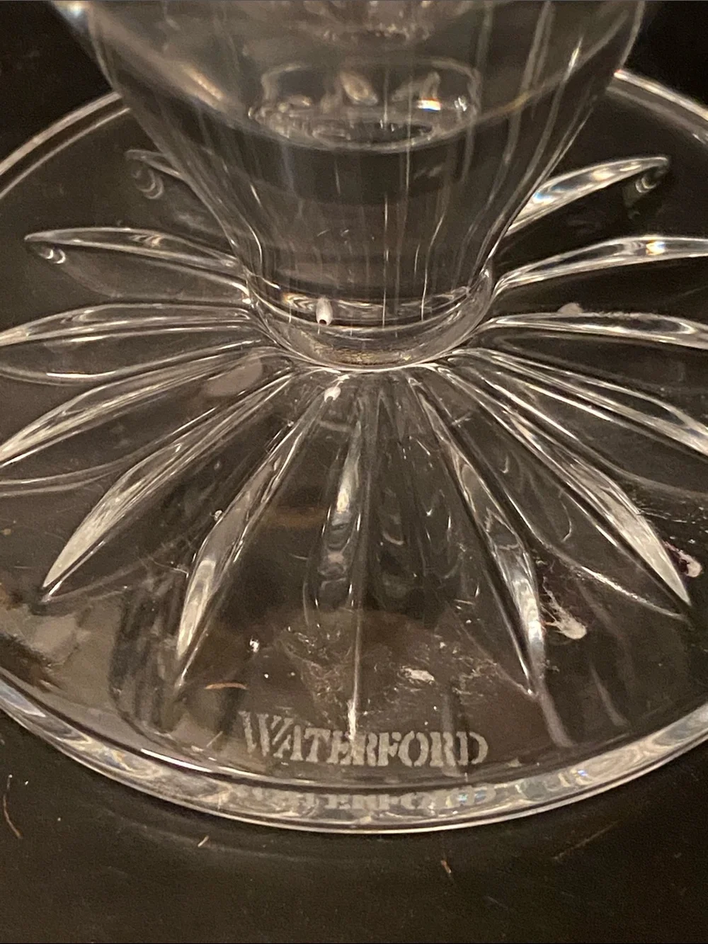 Waterford Quinn Lane Clear Cut Crystal Footed Dessert Compote Dish 5”